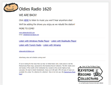 Tablet Screenshot of oldiesradio1620.com